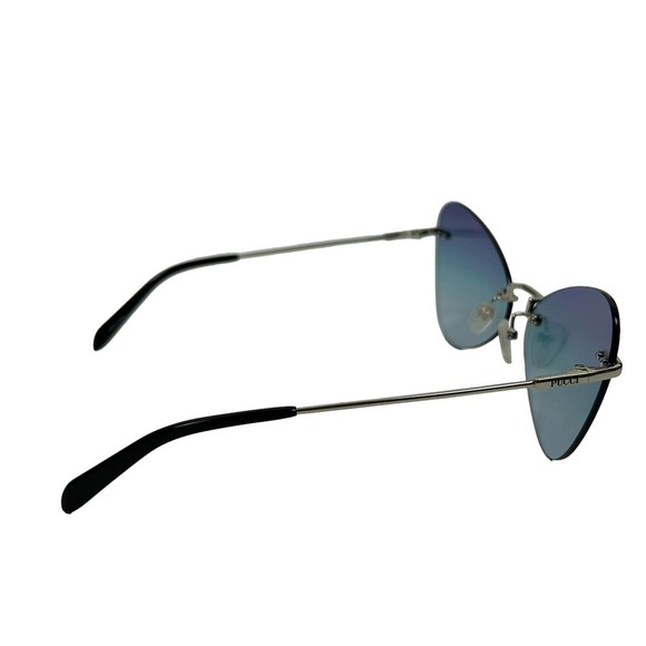 Emilio Pucci Blue Tinted EP13316Y Triangular Ombre Sunglasses - Picture 2 of 5